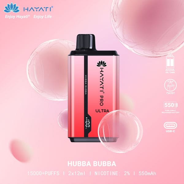Hayati Pro Ultra 15000 Disposable Pod Device – Box of 10