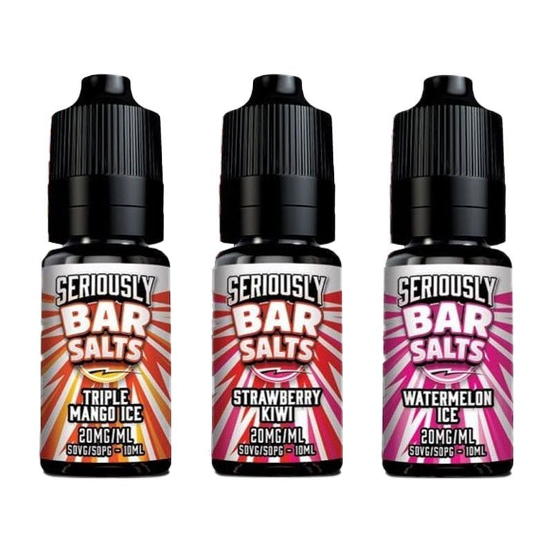 Seriously Bar Salt 10ml E-liquids Nic Salts - Box of 10 - Vape Club Wholesale